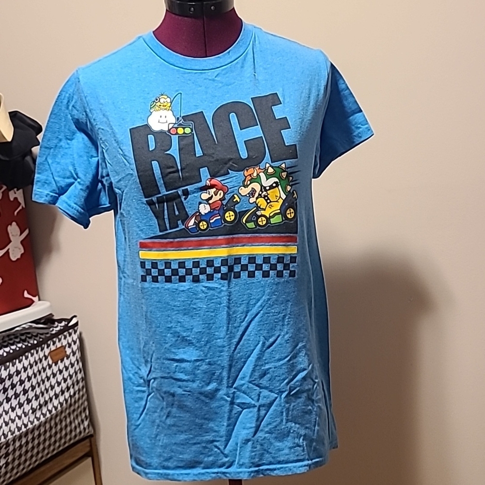 Nintendo Blue Graphic Tee Short Sleeve